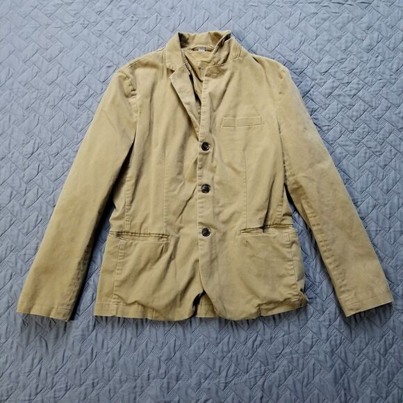 Goodfellow & Co Jacket Brown Men's Medium Long Sleeve Pockets 3 Button - Picture 1 of 11